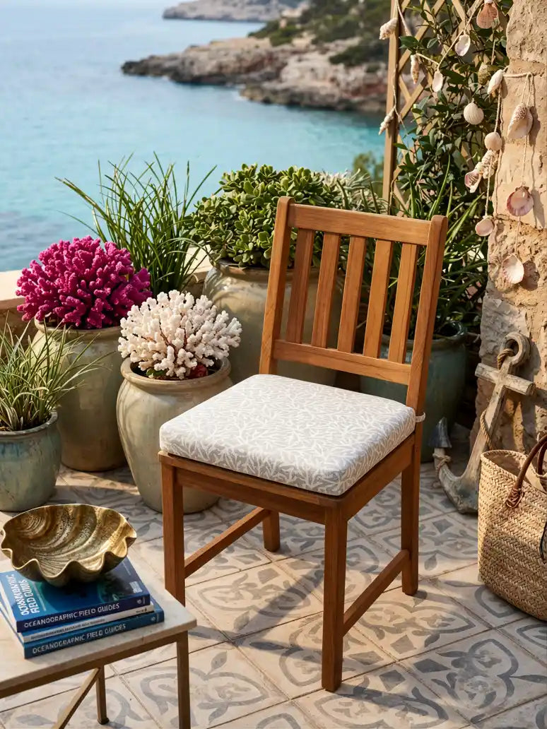 cojin para la silla coralium gris