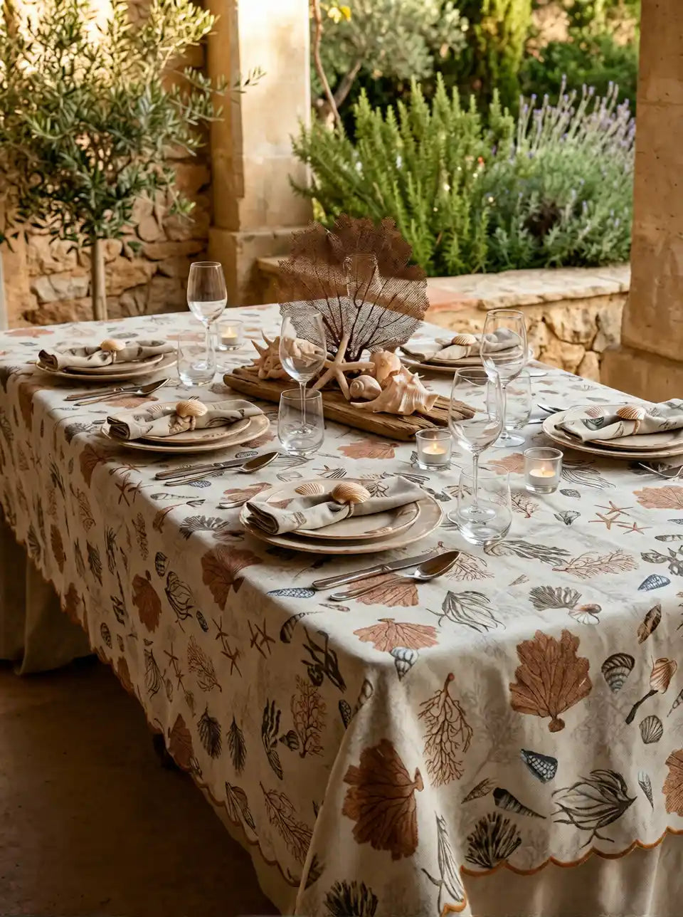 mantel acuatico marron