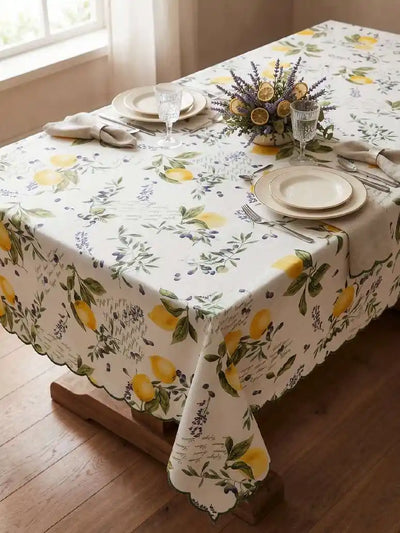 mantel limon aceitunas