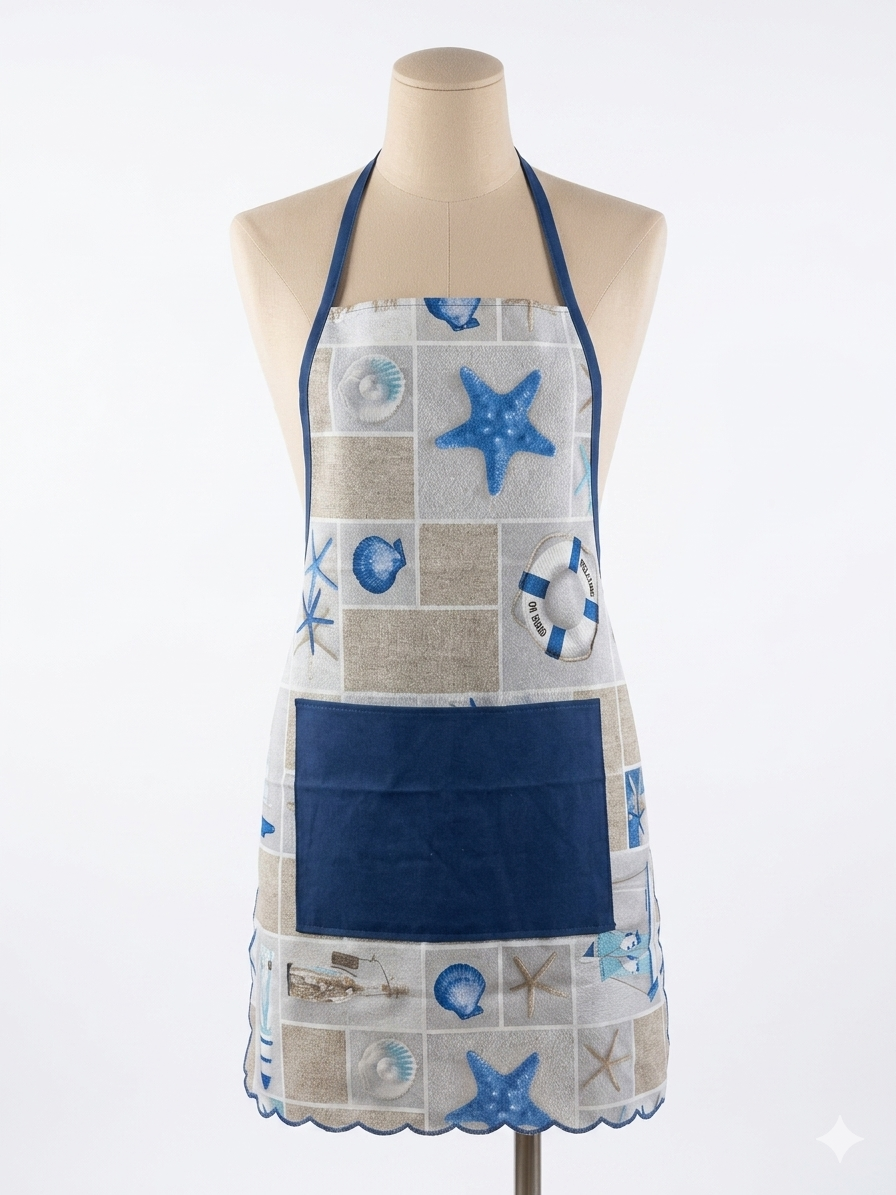 delantal faro estrella azul