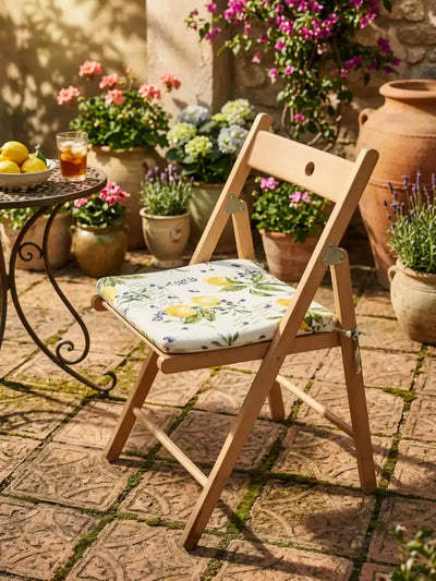 cojin para la silla limón aceitunas