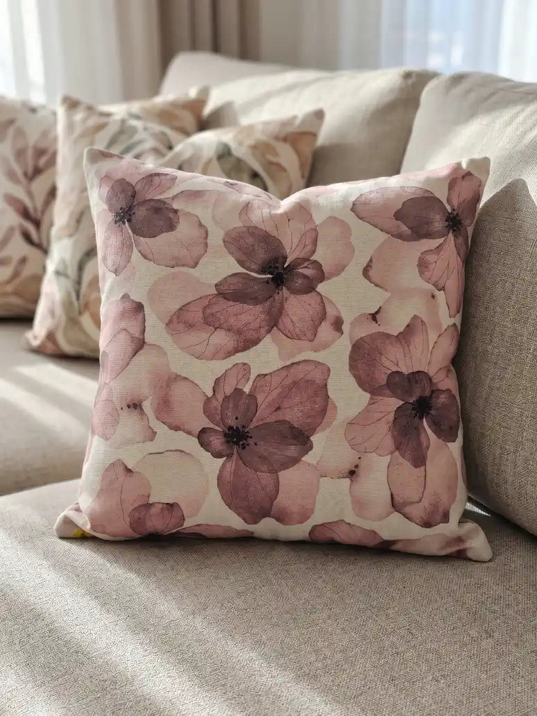 Fundas de cojin tutuky flor rosa