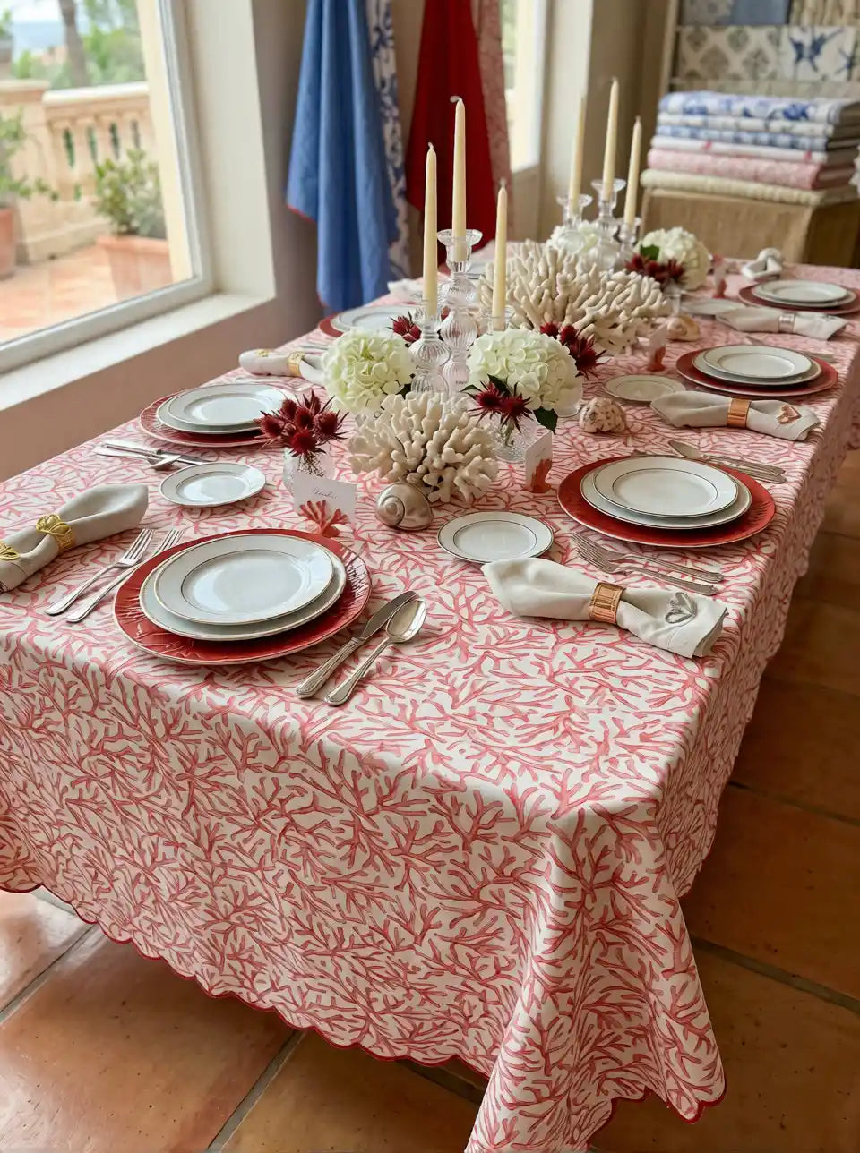 mantel coralium rojo